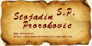Stojadin Proroković vizit kartica